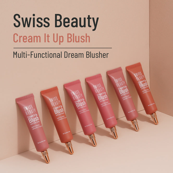 Swiss Beauty Cream It Up Blush | Smooth Blendable Cream Blush for Natural Glow