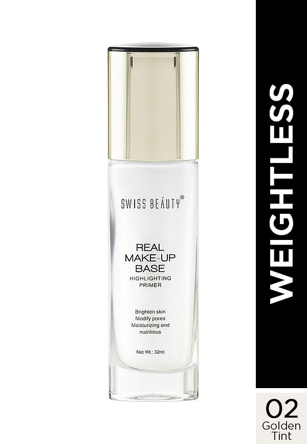 Swiss Beauty Real Makeup Base Highlighting Primer | Illuminating Long Lasting Base