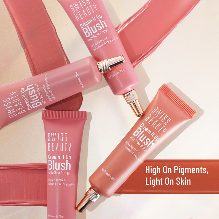 Swiss Beauty Cream It Up Blush | Smooth Blendable Cream Blush for Natural Glow