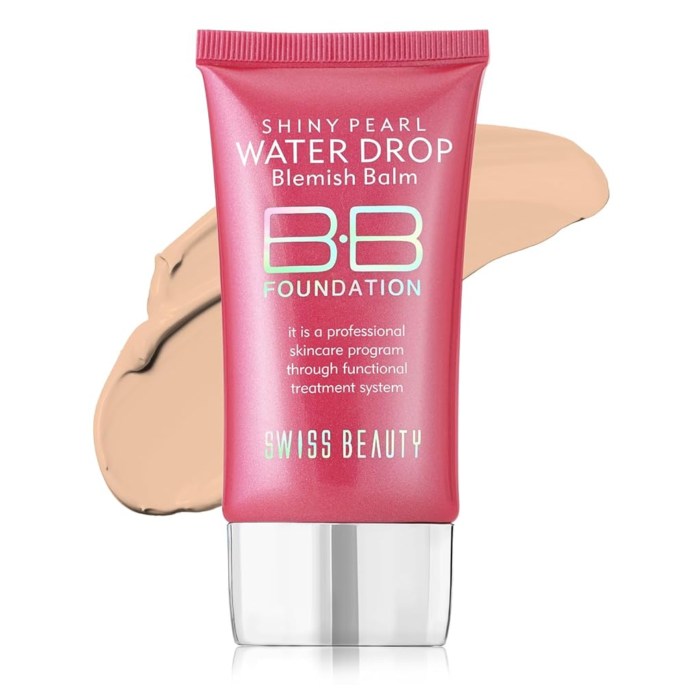 Swiss Beauty Shiny Pearl BB Foundation | Brightening Lightweight Base Makeup