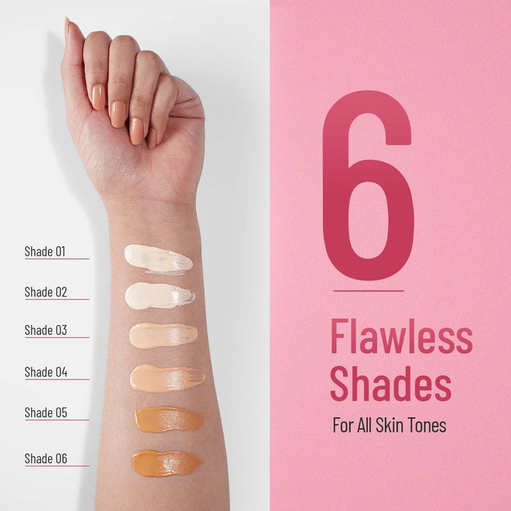 Swiss Beauty Shiny Pearl BB Foundation | Brightening Lightweight Base Makeup