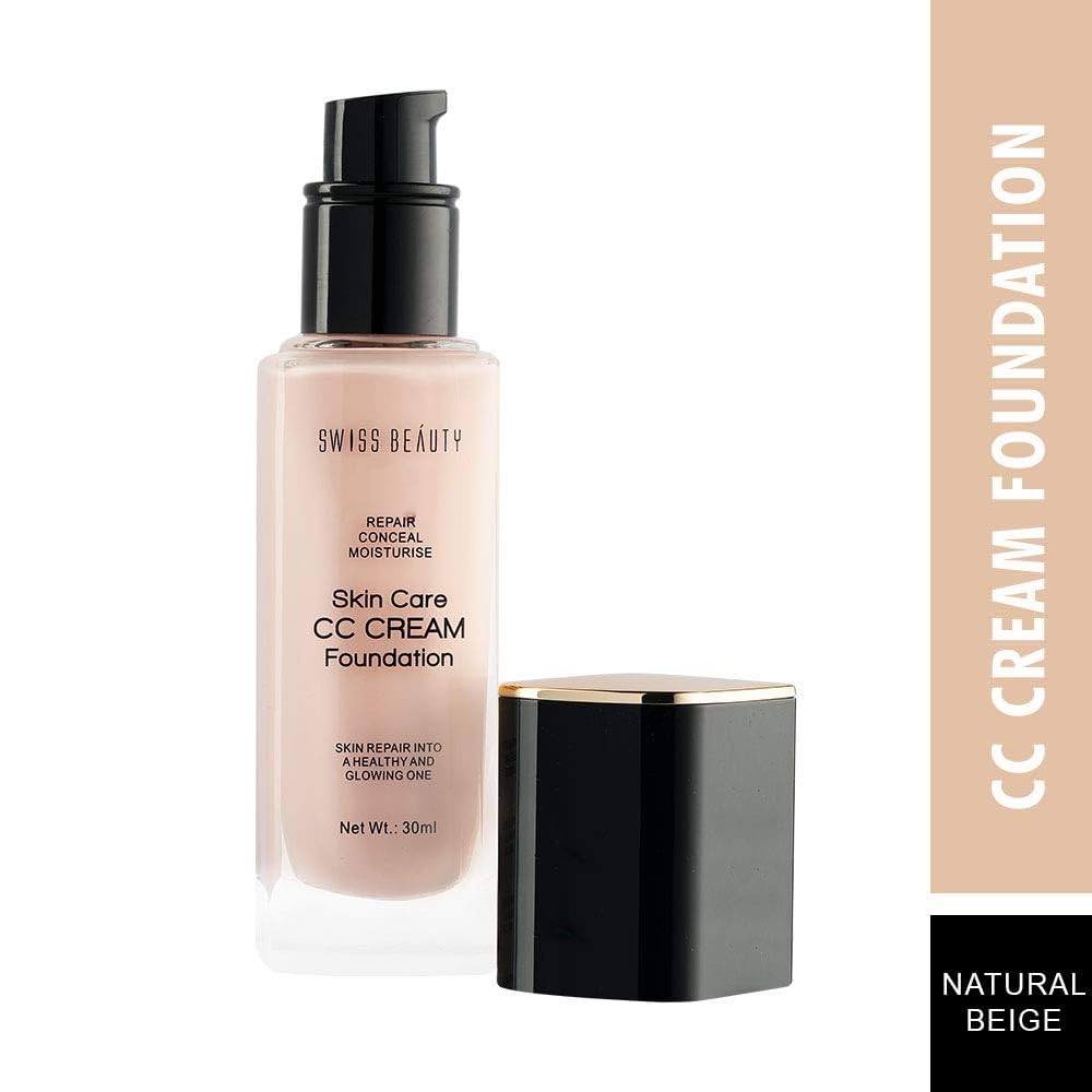 Swiss Beauty Skin Care CC Cream Foundation | Hydrating Color Correcting Base
