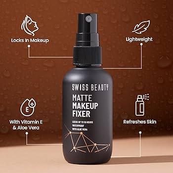 Swiss Beauty Matte Makeup Fixer | Long Lasting Oil Control Setting Spray