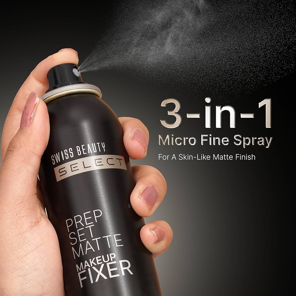 Swiss Beauty Prep Set Go Matte Makeup Fixer | Oil Control Long Lasting Setting Spray