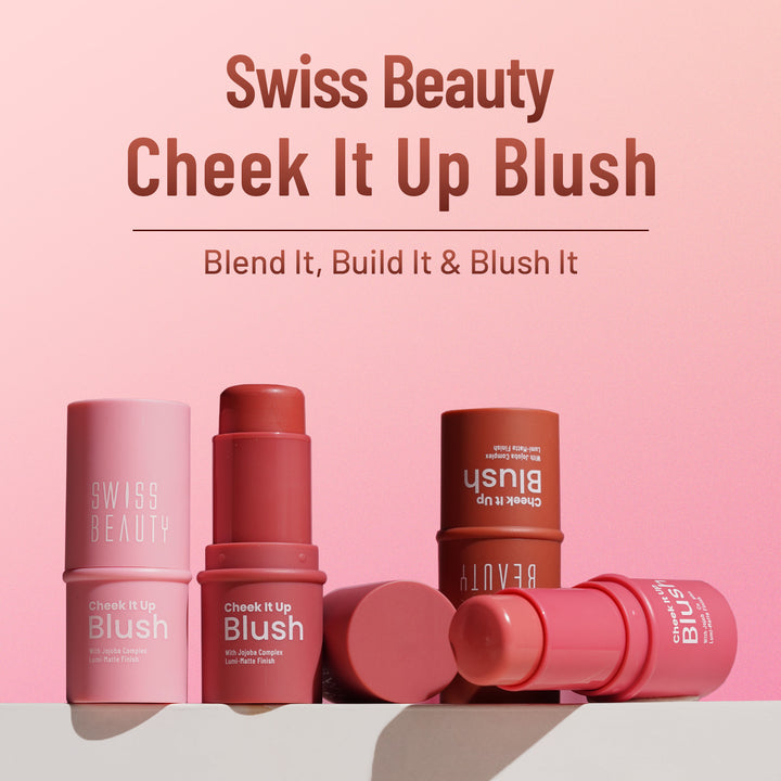 Swiss Beauty Cheek It Up Blush | Highly Pigmented Blendable Powder Blush
