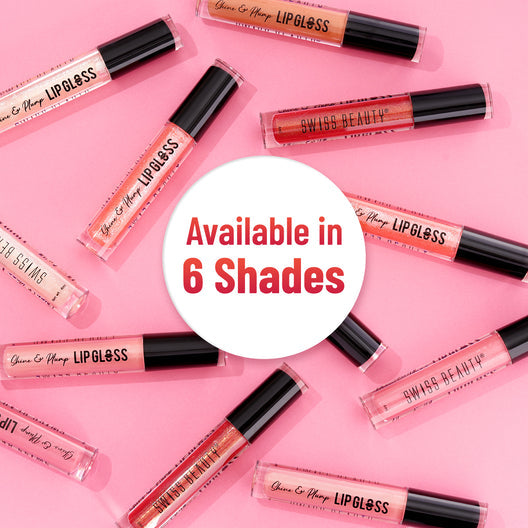 Swiss Beauty Shine & Plump Lip Gloss | Hydrating Non-Sticky Glossy Finish