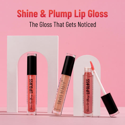 Swiss Beauty Shine & Plump Lip Gloss | Hydrating Non-Sticky Glossy Finish