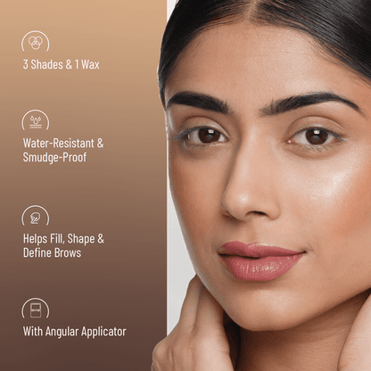 Swiss Beauty Eyebrow Palette | Long Lasting Brow Powder, Wax & Highlighter Duo