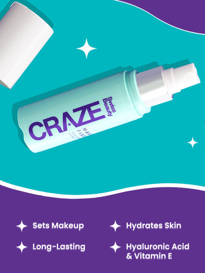 Swiss Beauty Crazy Makeup Fixer Spray | Long Lasting Hydrating Setting Spray