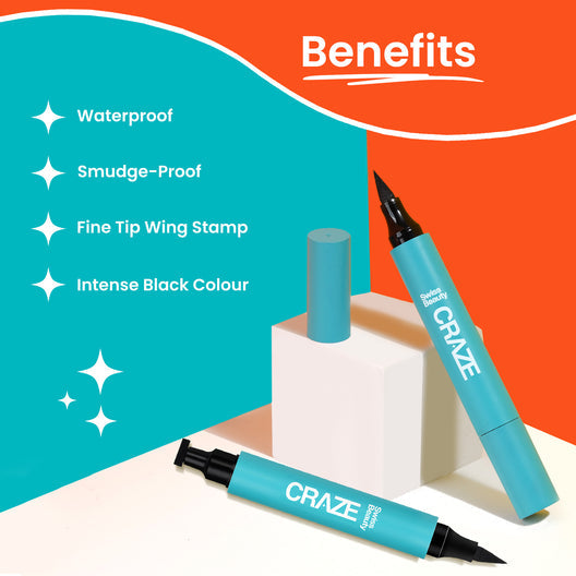Swiss Beauty Craze Eyeliner & Stamp Duo | Long Lasting & Waterproof