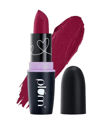 Plum Lipstick | Long Lasting Creamy Matte Lip Color with Hydration