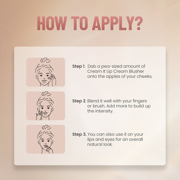 Swiss Beauty Cream It Up Blush | Smooth Blendable Cream Blush for Natural Glow