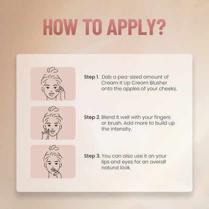 Swiss Beauty Cream It Up Blush | Smooth Blendable Cream Blush for Natural Glow