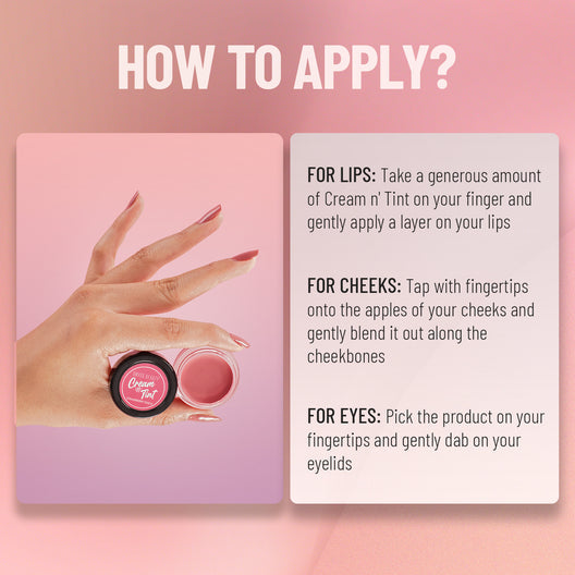 Swiss Beauty Cheek & Cream N Tint 3-in-1 | Lip, Cheek & Eye Tint for Natural Glow
