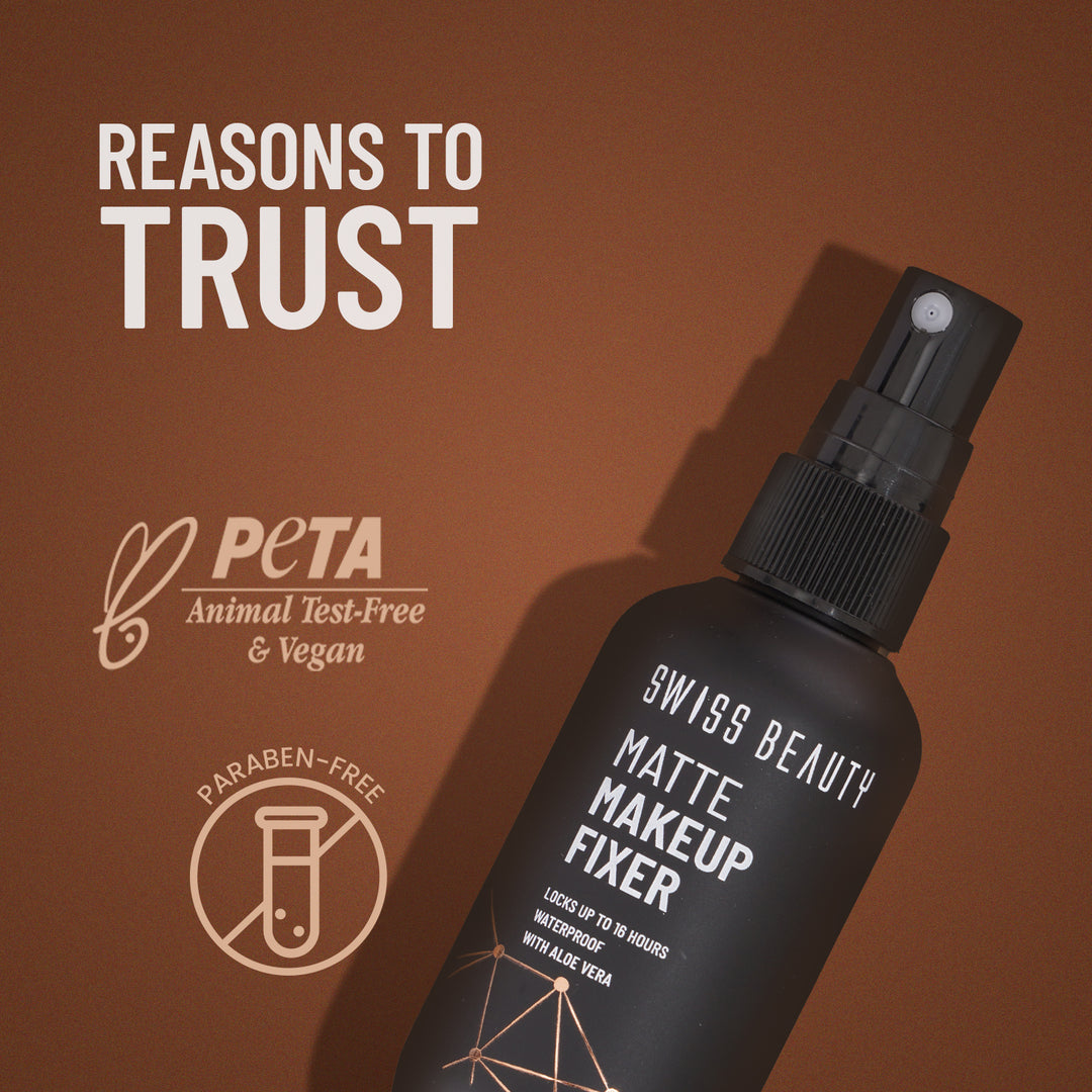 Swiss Beauty Matte Makeup Fixer | Long Lasting Oil Control Setting Spray