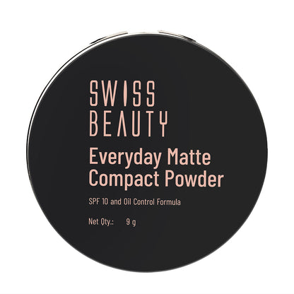 Swiss Beauty Everyday Matte Compact Powder | Oil Control Long Lasting Face Powder