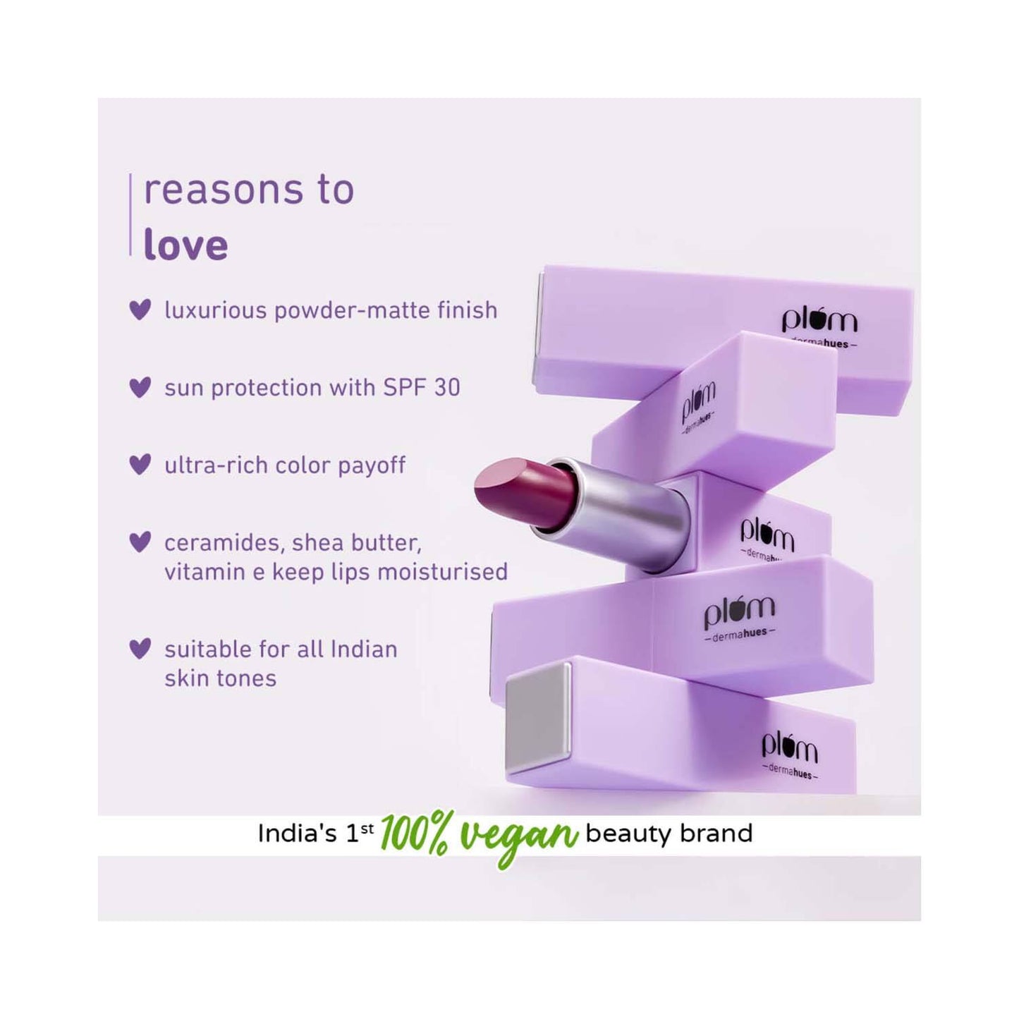 Plum Velvet Haze Matte Lipstick | Intense Color Long Lasting Smooth Finish