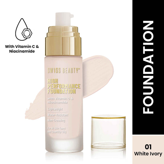 Swiss Beauty High Performance Foundation | Full Coverage Long Lasting Base